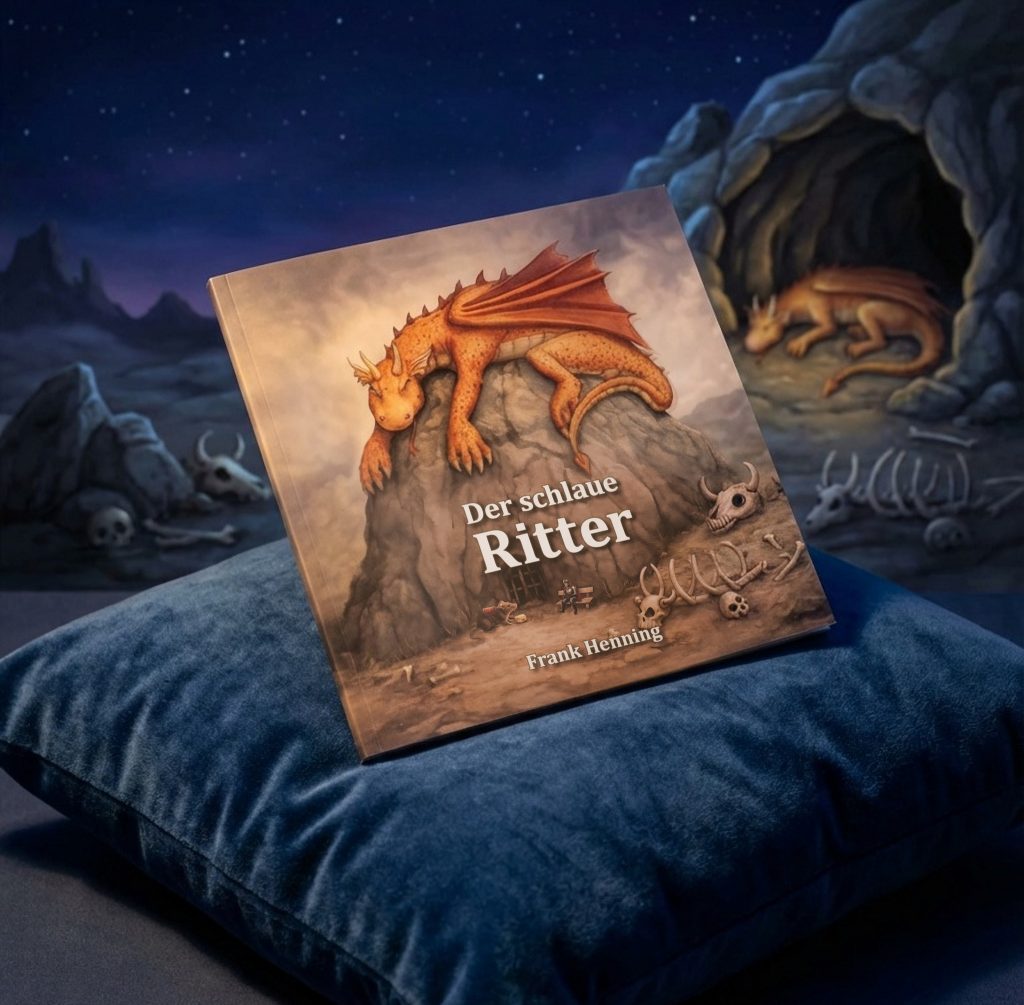 Hardcover dsr auf blauem kissen